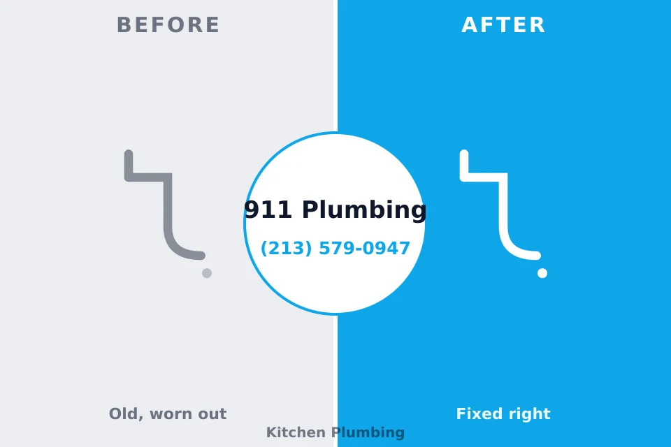 Before and after: plumbing company Ocean Park, WA